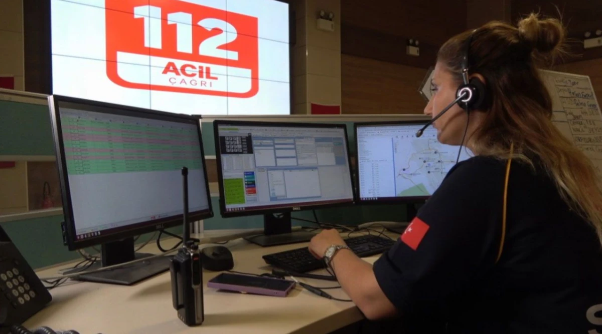 112 Acil &Ccedil;ağrı Merkezi, T&uuml;rkiye'de Birinci Sıraya Yerleşti