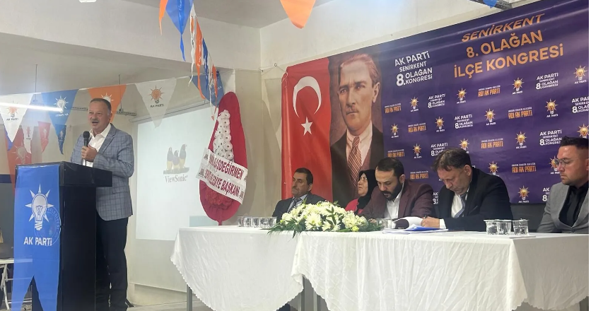 AK Parti Senirkent ilçe Kongresinde Recep Özel rüzgarı