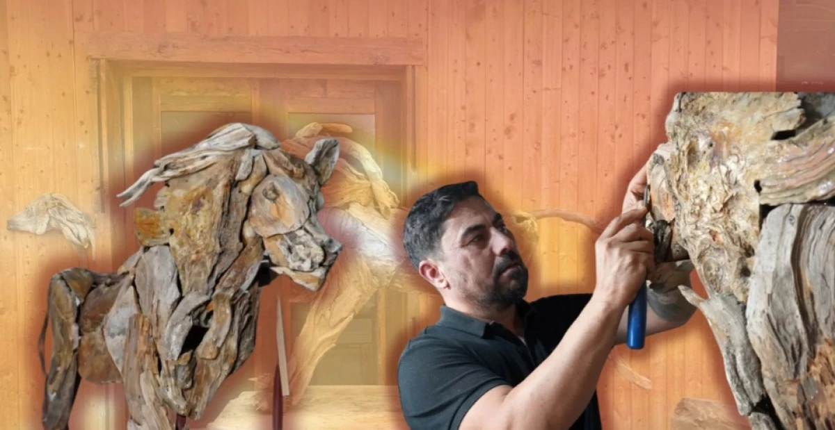 Antalya'da öldürülen aslan Zeus için sanatını konuşturdu!