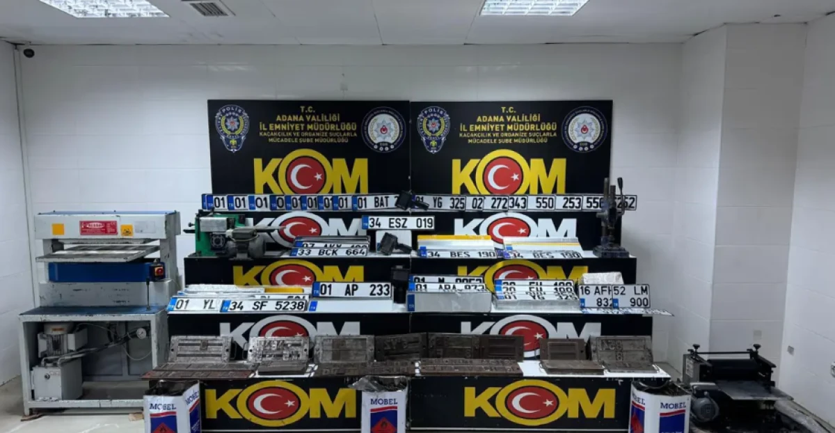 APP plaka operasyonu. &Ccedil;ok sayıda plaka ele ge&ccedil;irildi