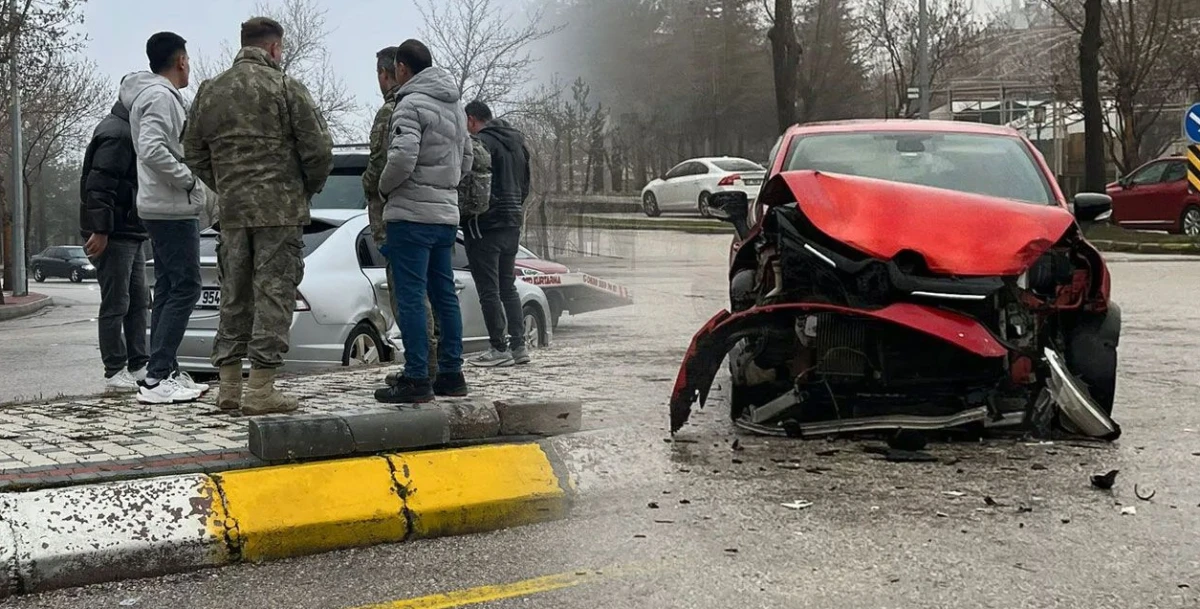 Aynı kavşakta yine kaza