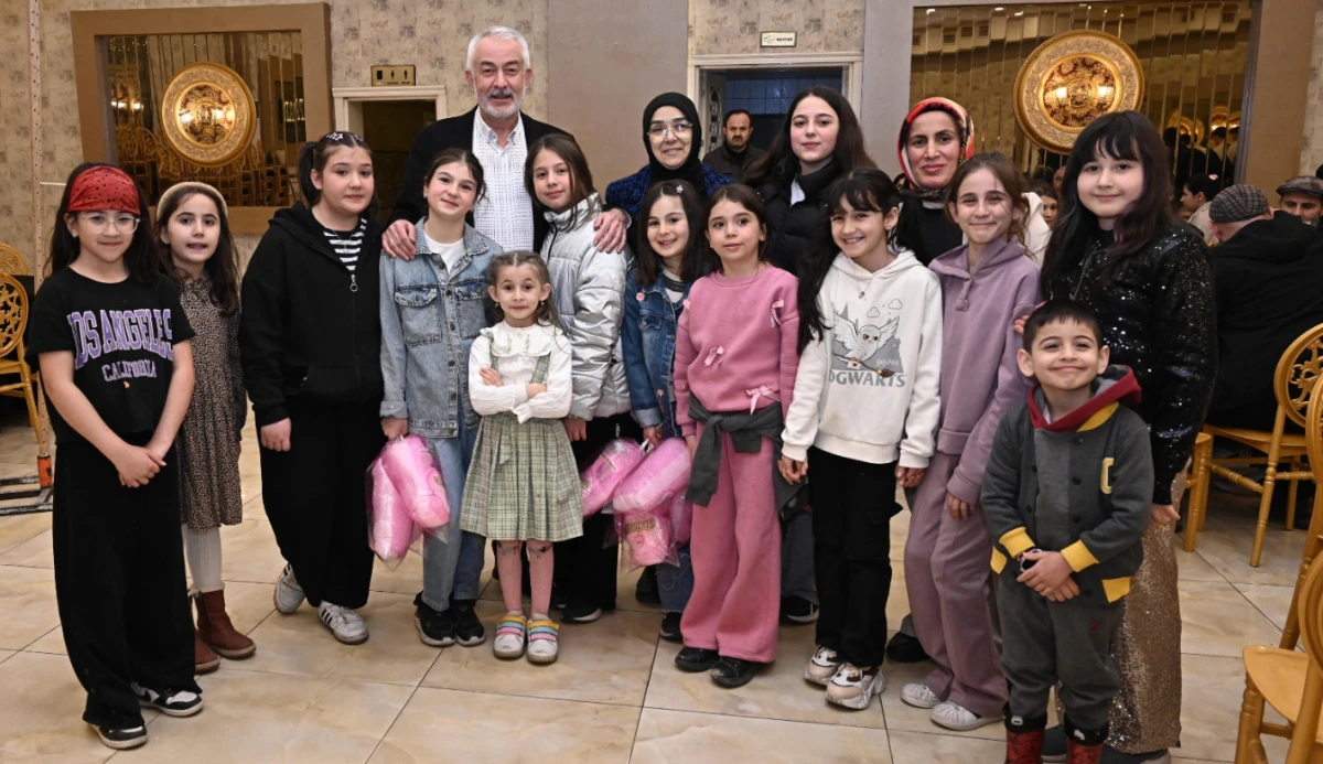 Başdeğirmen &ccedil;ifti Sidreli &ccedil;ocuklarla iftarda buluştu