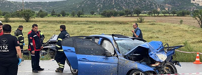 Burdur Hacılar'da Dehşet Kaza