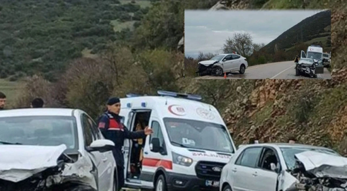 Eğirdir&rsquo;de zincirleme kazada 3 kişi yaralandı