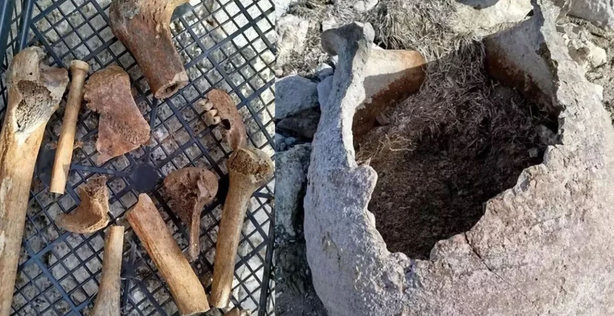 G&ouml;l &ccedil;ekildi kemikler bulundu