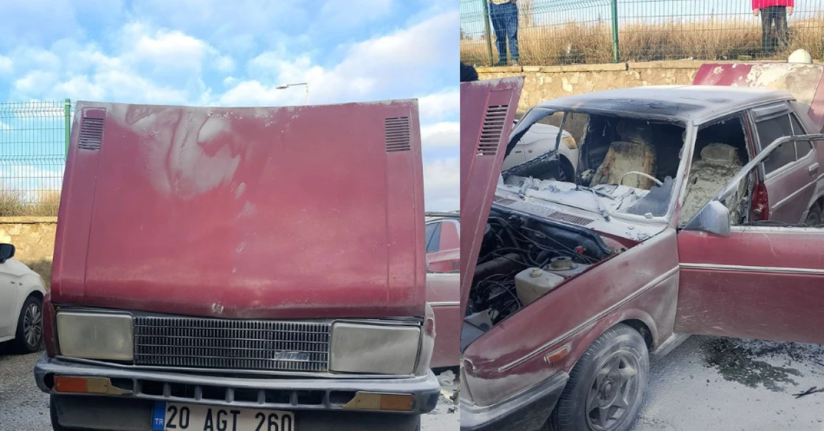 Isparta Cezaevi Karşısında Ara&ccedil; Yangını Paniğe Neden Oldu