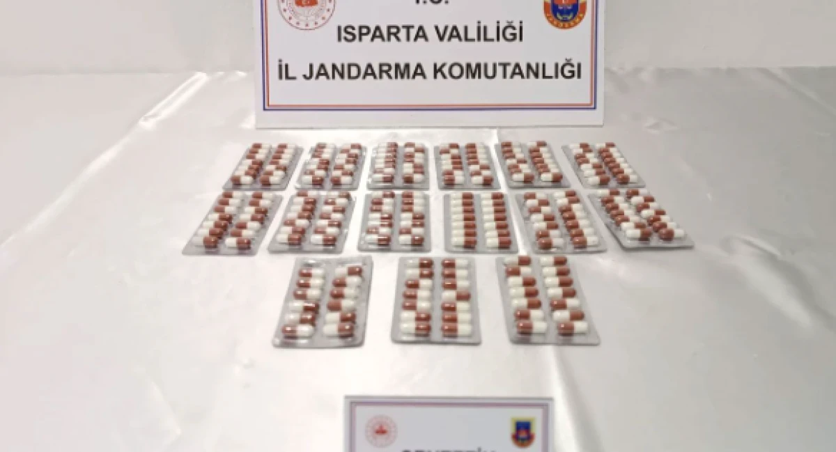 Isparta'da 209 adet hap ele ge&ccedil;irildi