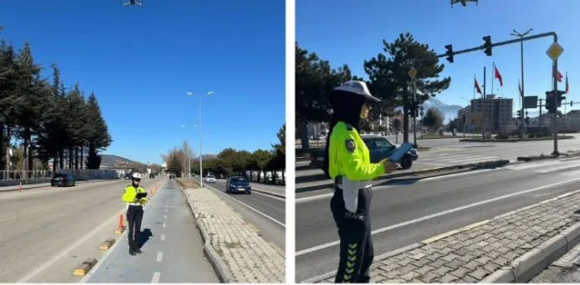 Isparta’da Drone Destekli Trafik Denetimleri Devam Ediyor