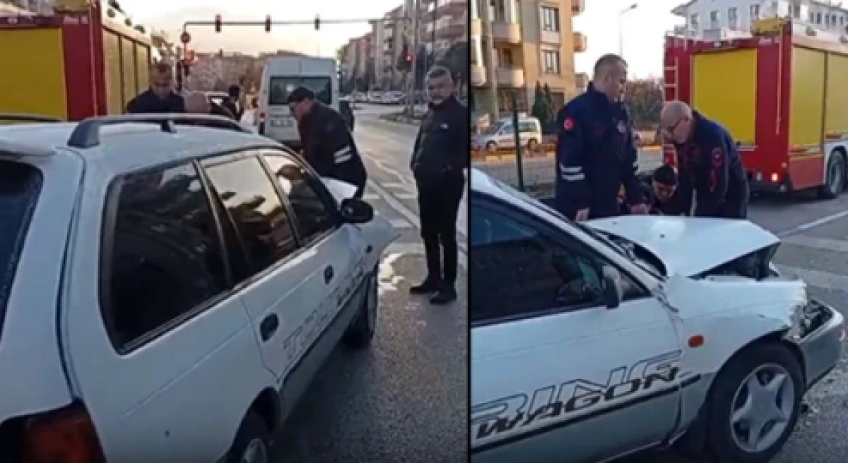 Isparta'da kaza! S&uuml;r&uuml;c&uuml; ara&ccedil;ta sıkıştı