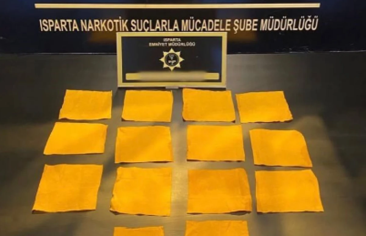 Isparta&rsquo;da Narkotik operasyonunda 1 kişi tutuklandı