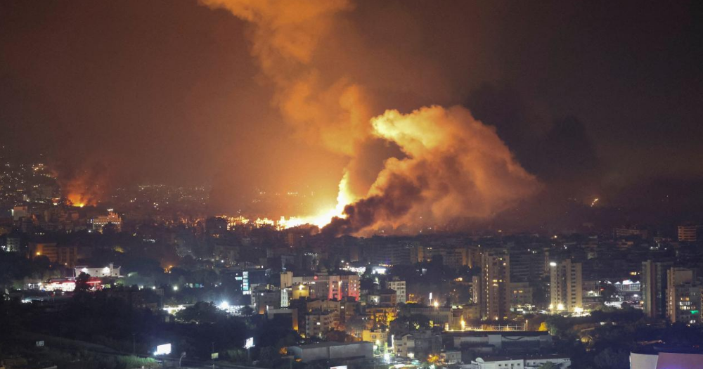 İsrail Beyrut'un güneyine 40'tan fazla saldırı düzenledi