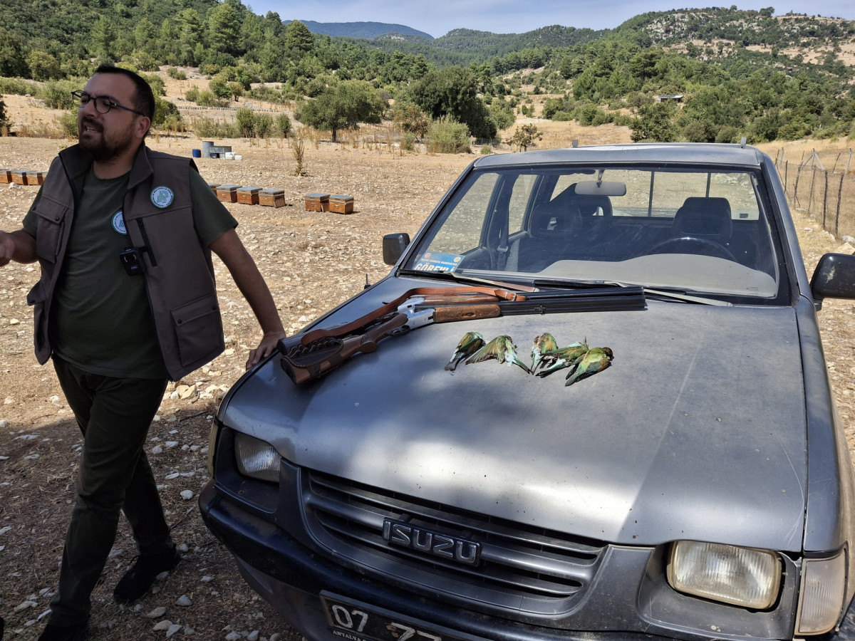 Koruma altındaki arıkuşu avcılarına ceza yağdı