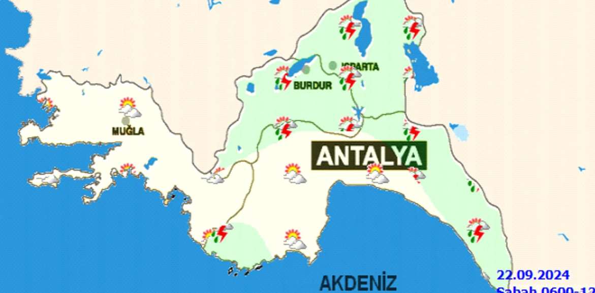 Meteoroloji'den Antalya’ya yağmur uyası!