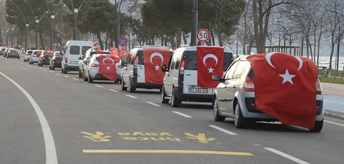 Şehit ve gaziler i&ccedil;in konvoy 