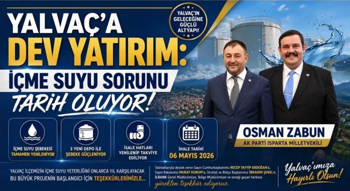 Yalva&ccedil;&rsquo;a Dev Yatırım: İ&ccedil;me Suyu Sorunu Tarih Oluyor